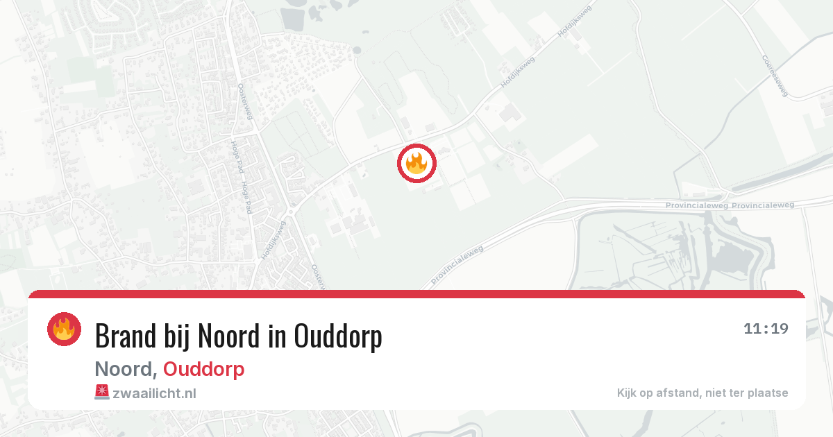 Brand bij Noord in Ouddorp — 31 jul 2026