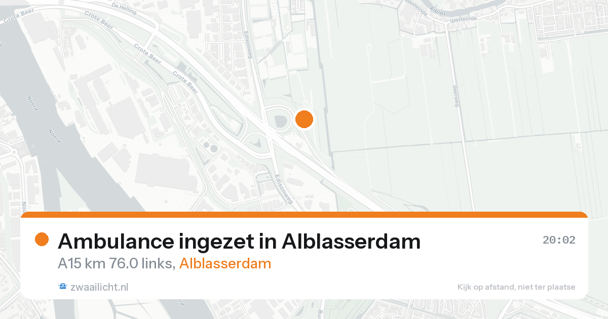 Ambulance ingezet in Alblasserdam — 17 aug 2026
