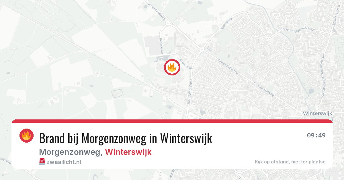 Brand bij Morgenzonweg in Winterswijk — 7 jun 2026