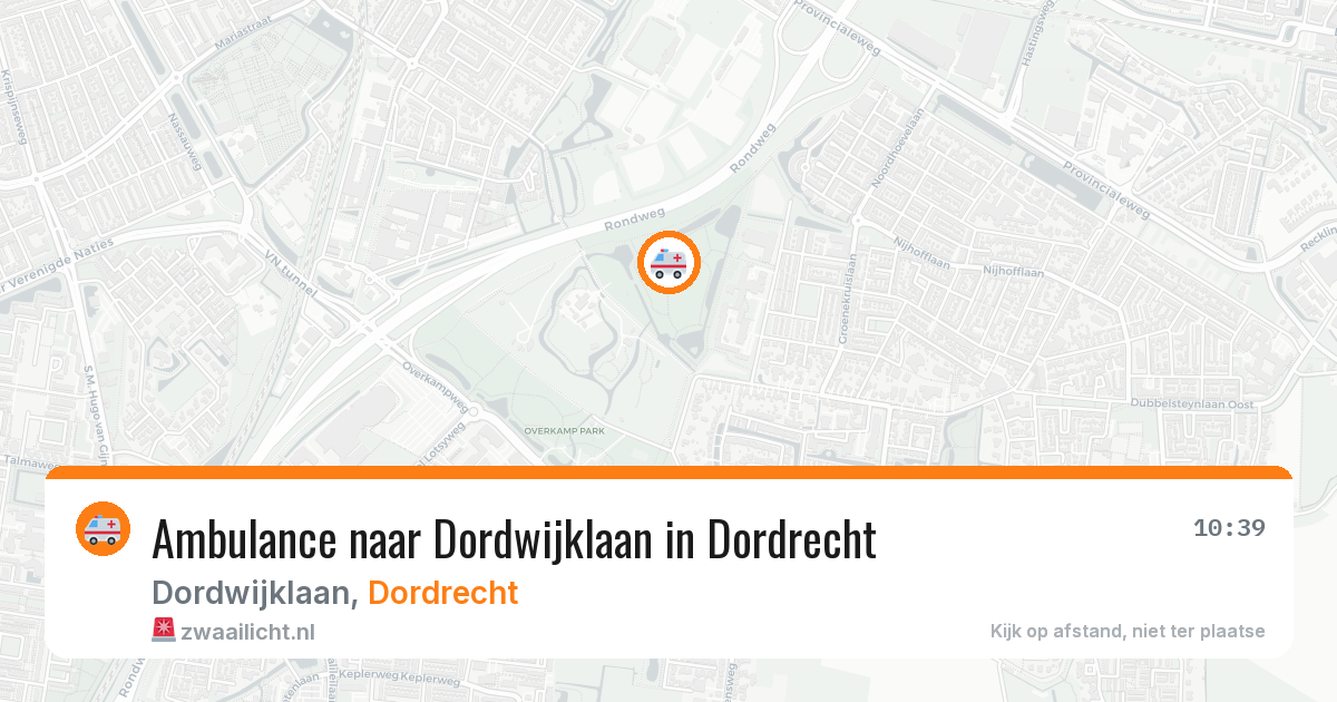Ambulance naar Dordwijklaan in Dordrecht — 29 jan 2026