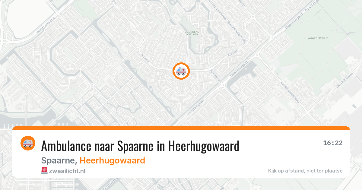 Ambulance naar Spaarne in Heerhugowaard — 13 mei 2026