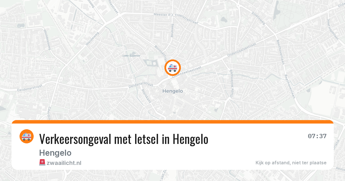 Verkeersongeval met letsel in Hengelo — 22 apr 2026