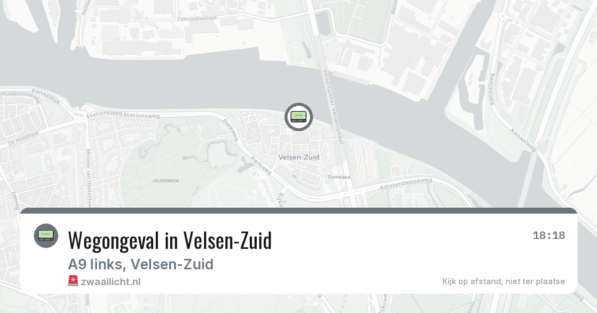 Wegongeval in Velsen-Zuid — 8 feb 2026