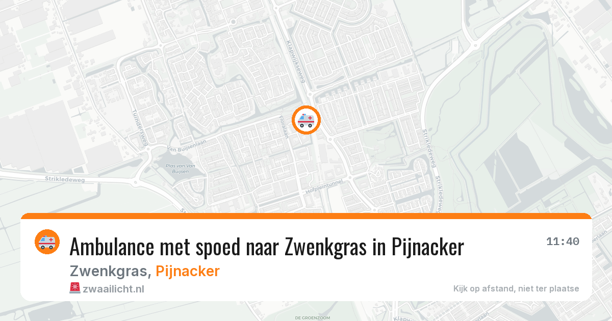 Ambulance met spoed naar Zwenkgras in Pijnacker — 31 mrt 2026
