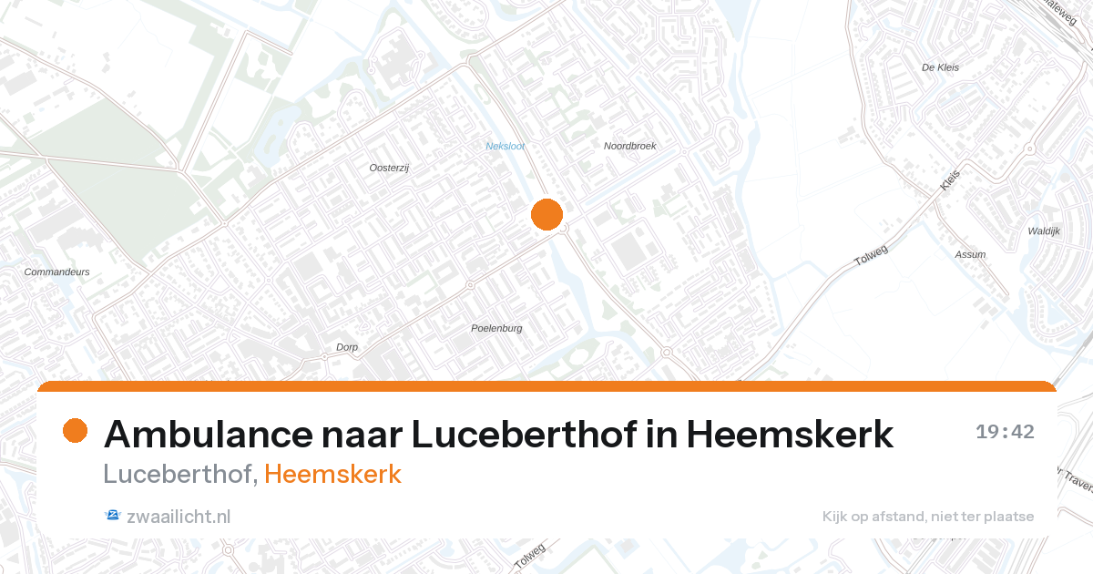 Ambulance naar Luceberthof in Heemskerk — 13 jun 2026