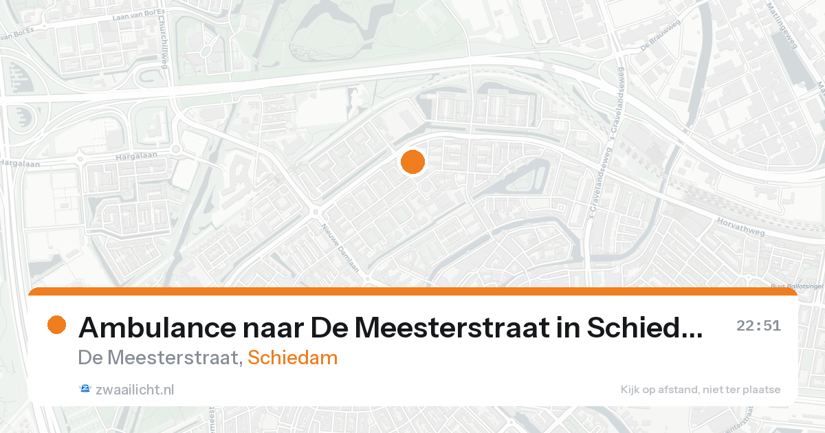 Ambulance naar De Meesterstraat in Schiedam — 7 feb 2026