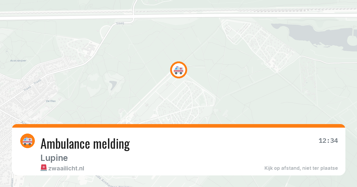 Ambulance melding — 18 jan 2026