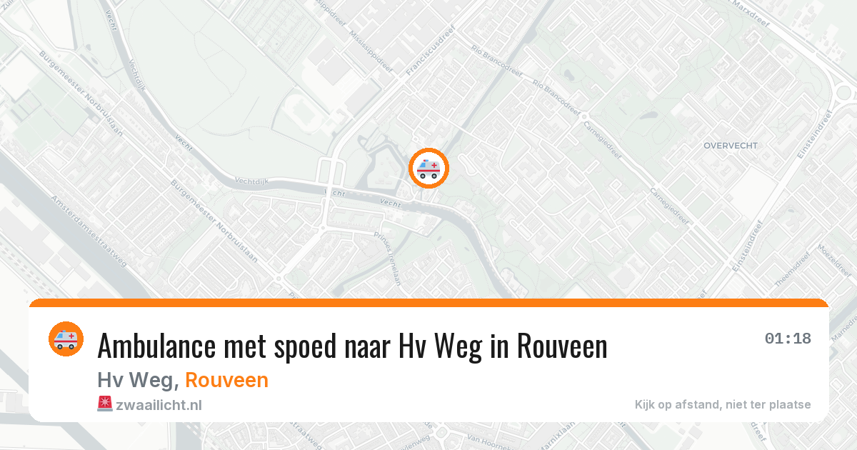 Ambulance met spoed naar Hv Weg in Rouveen — 4 feb 2026