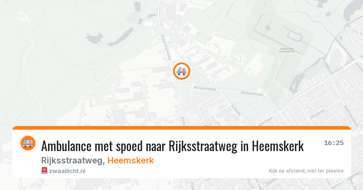 Ambulance met spoed naar Rijksstraatweg in Heemskerk — 10 aug 2026
