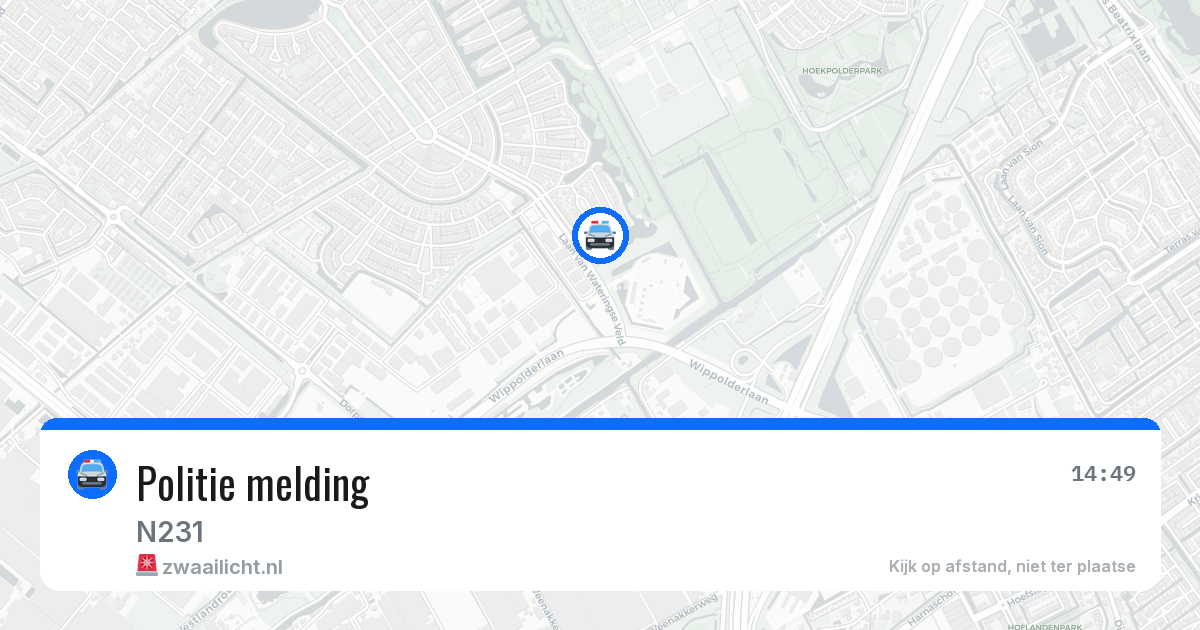 Politie melding — 18 mei 2026