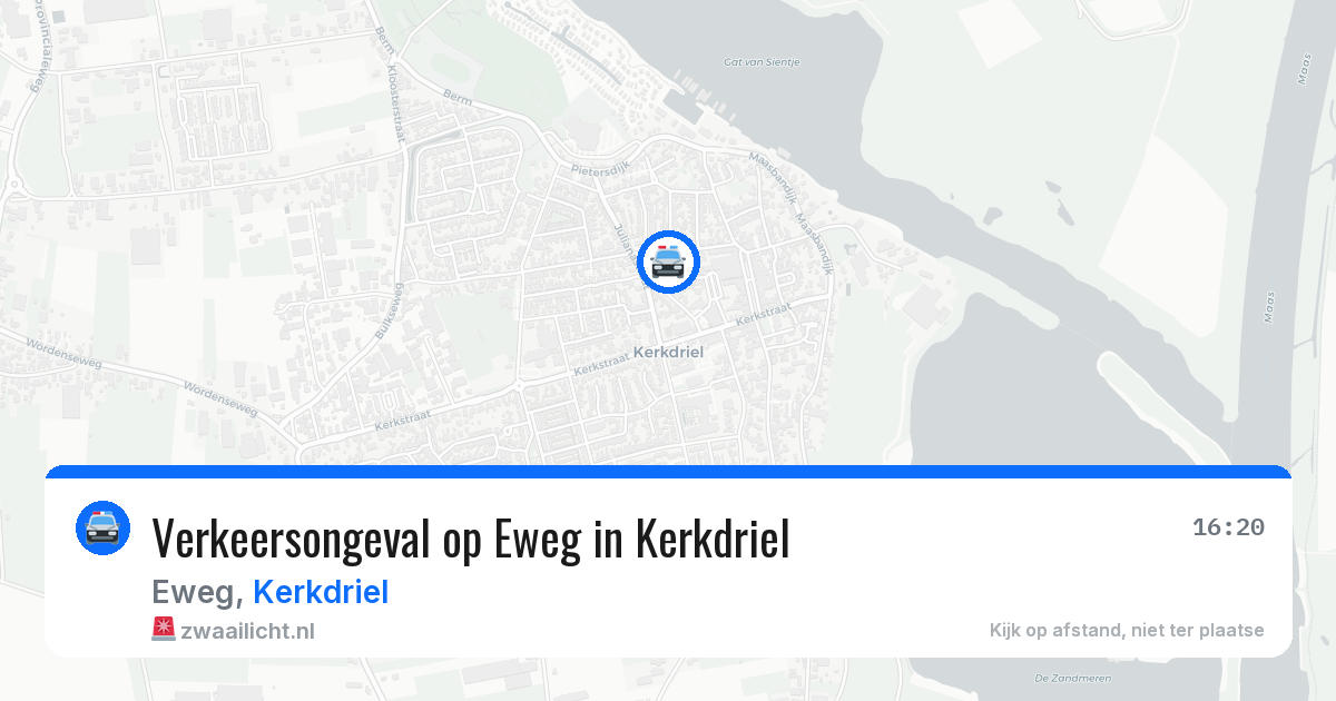 Verkeersongeval op Eweg in Kerkdriel — 4 jun 2026