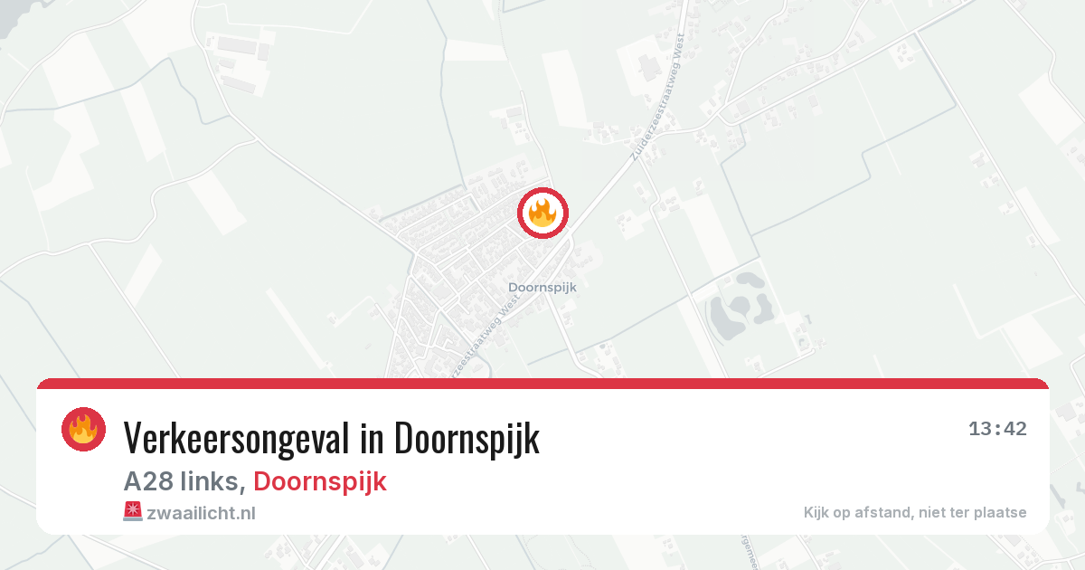 Verkeersongeval in Doornspijk — 25 mei 2026