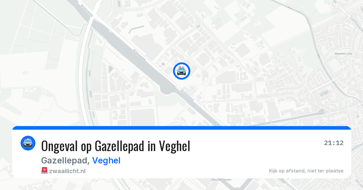 Ongeval op Gazellepad in Veghel — 21 jun 2026