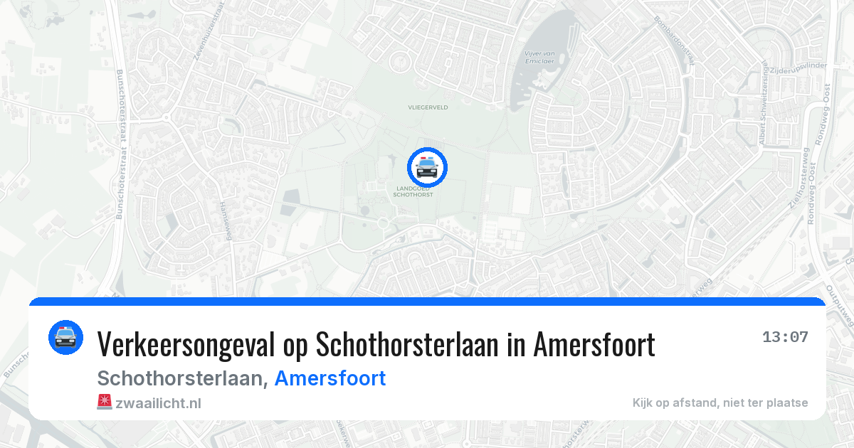 Verkeersongeval op Schothorsterlaan in Amersfoort — 10 jun 2026