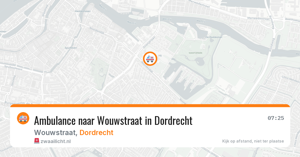 Ambulance naar Wouwstraat in Dordrecht — 31 mei 2026