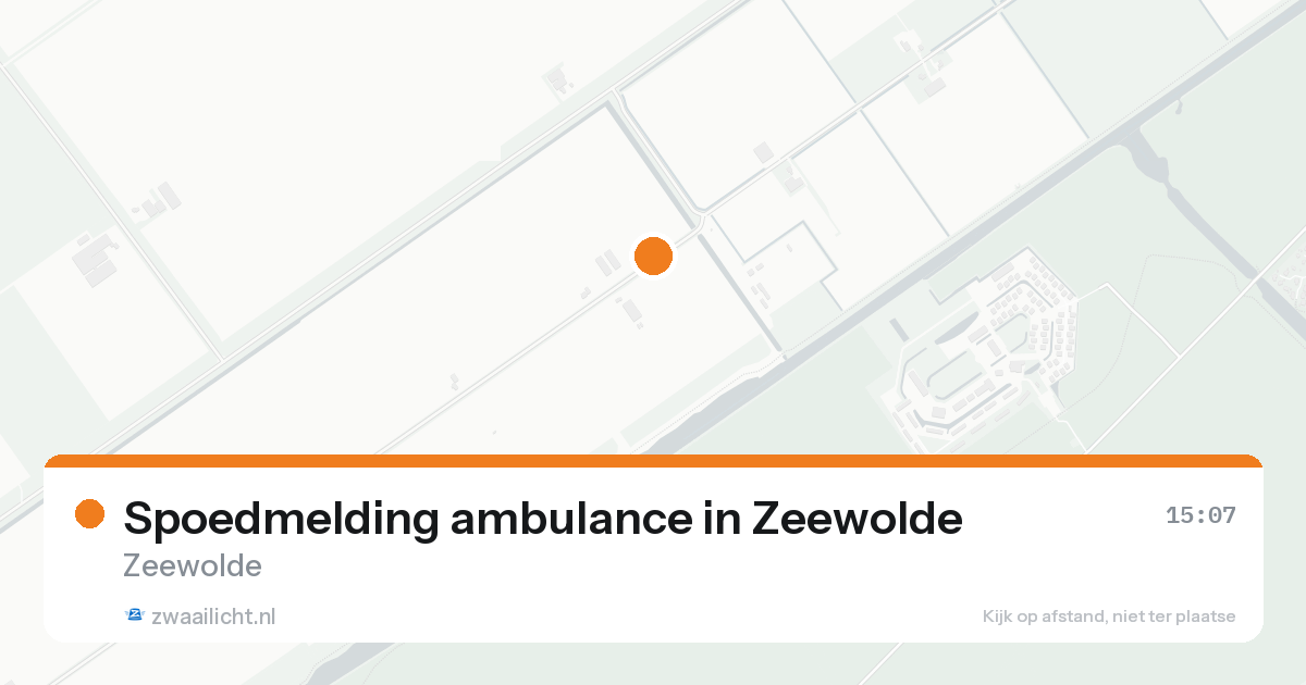 Spoedmelding ambulance in Zeewolde — 20 aug 2026