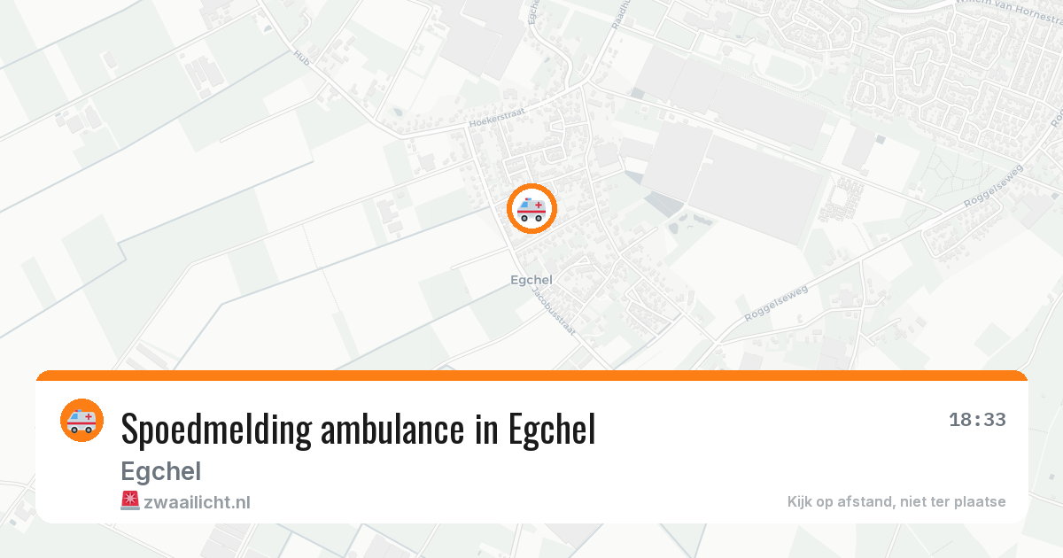 Spoedmelding ambulance in Egchel — 28 jun 2026