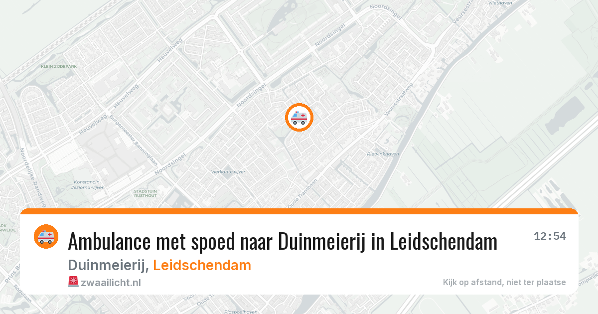 Ambulance met spoed naar Duinmeierij in Leidschendam — 24 mrt 2026