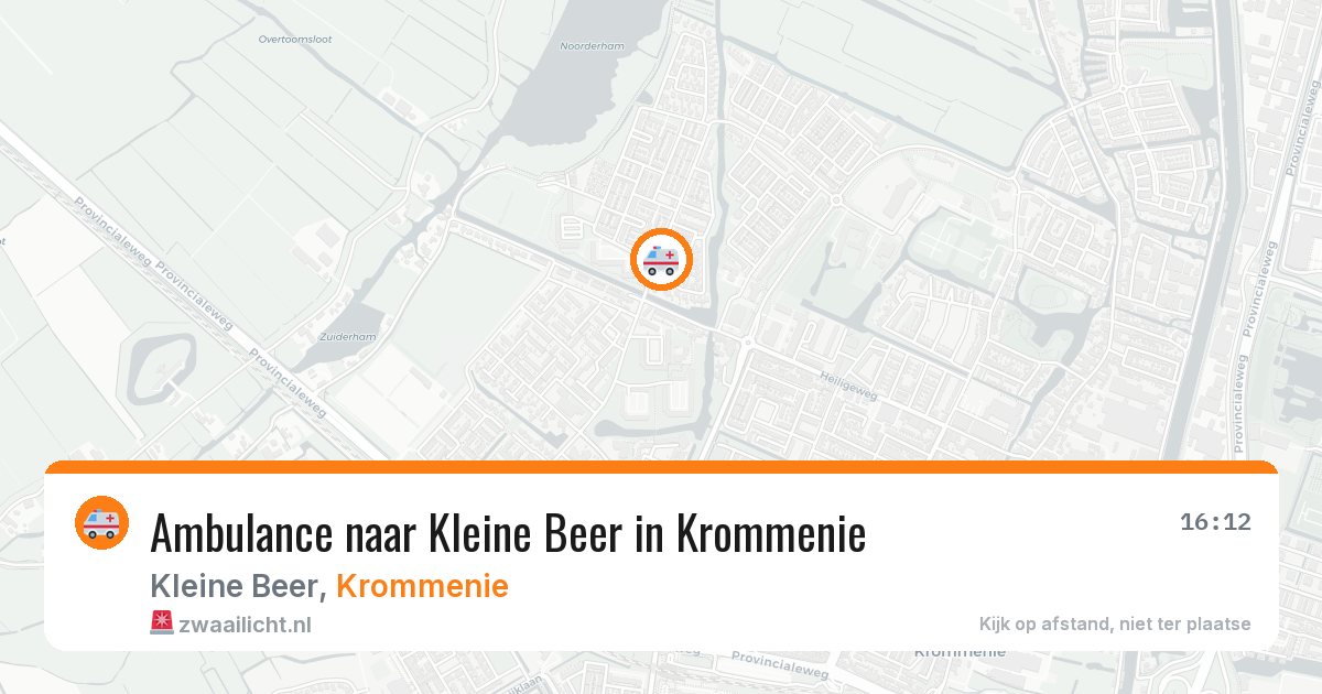 Ambulance naar Kleine Beer in Krommenie — 9 mei 2026