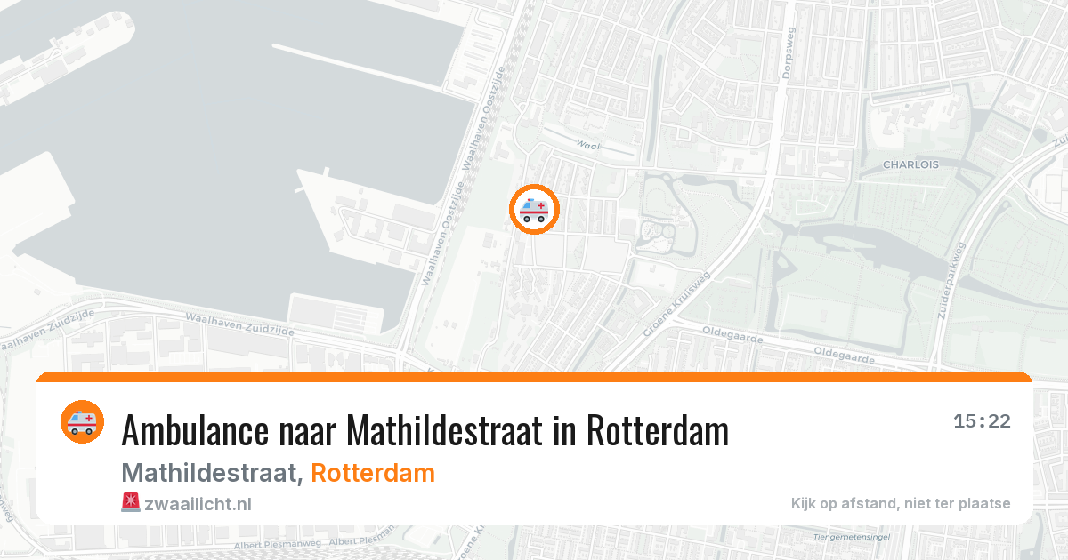 Ambulance naar Mathildestraat in Rotterdam — 25 jun 2026