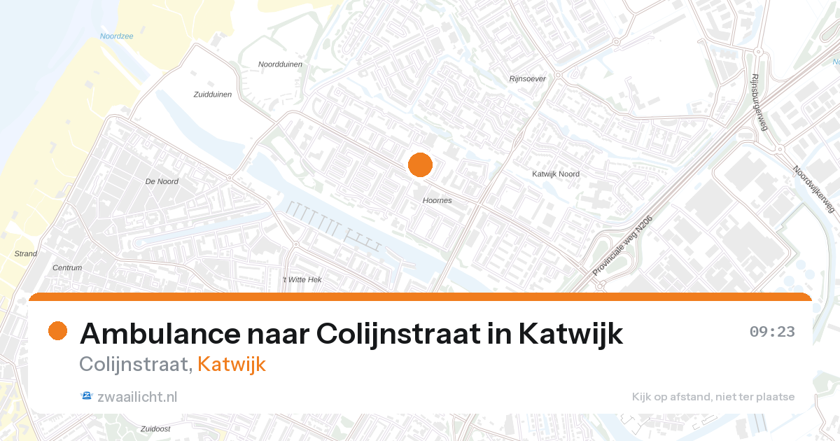 Ambulance naar Colijnstraat in Katwijk — 16 jul 2026