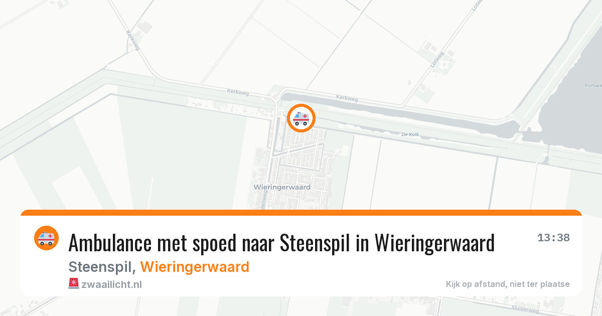 Ambulance met spoed naar Steenspil in Wieringerwaard — 17 jun 2026