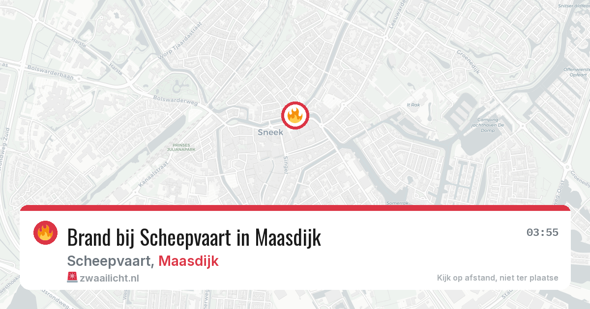 Brand bij Scheepvaart in Maasdijk — 21 apr 2026