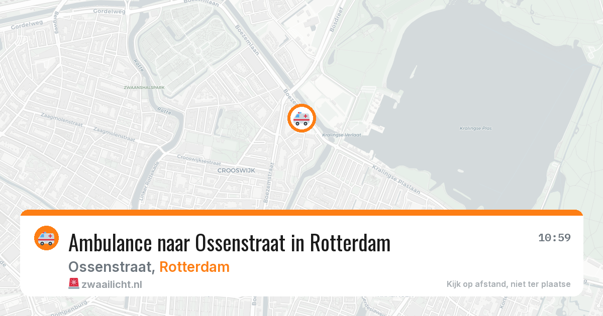 Ambulance naar Ossenstraat in Rotterdam — 22 mei 2026