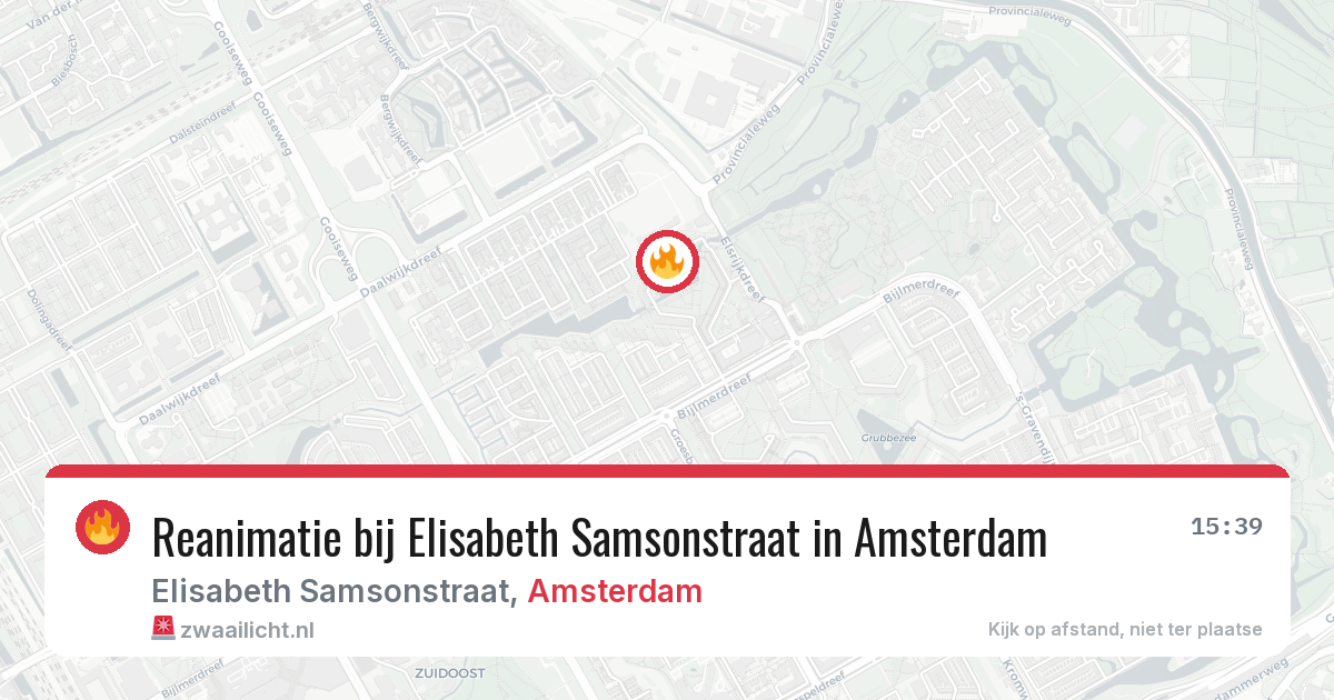 Reanimatie bij Elisabeth Samsonstraat in Amsterdam — 27 jun 2026