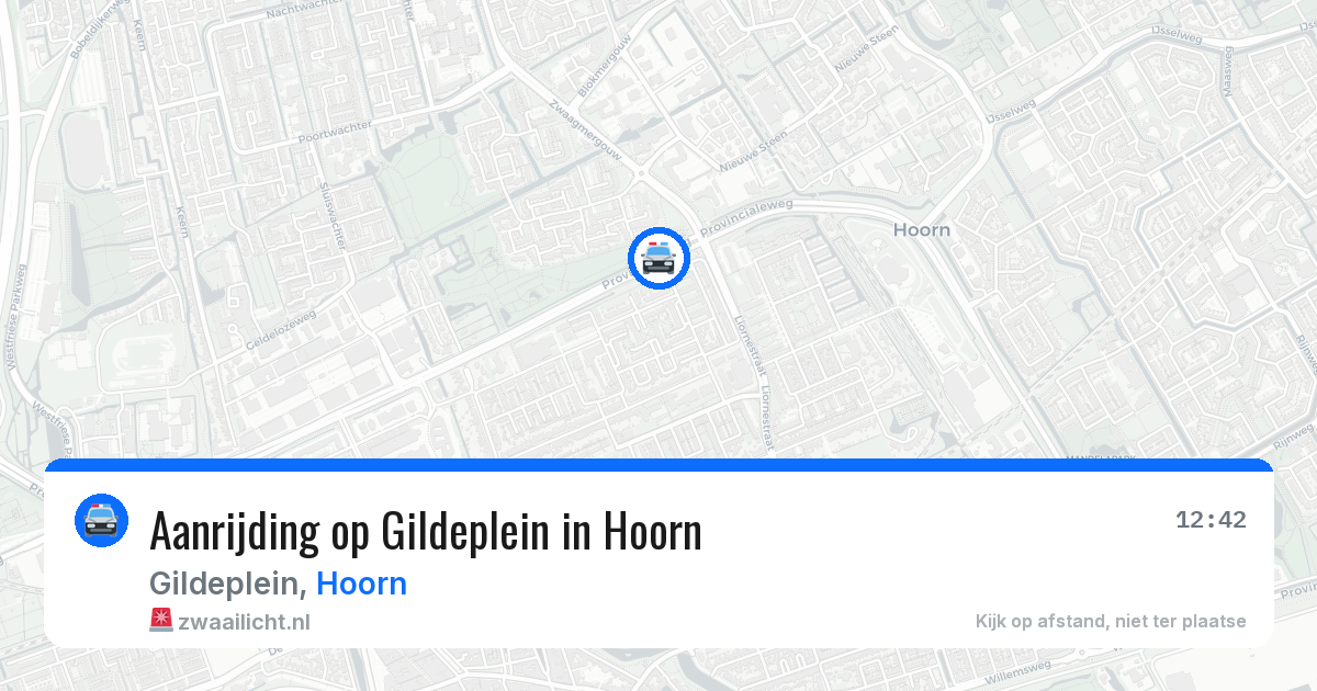 Aanrijding op Gildeplein in Hoorn — 30 jun 2026