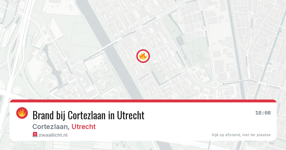 Brand bij Cortezlaan in Utrecht — 4 jul 2026