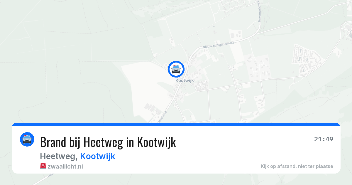 Brand bij Heetweg in Kootwijk — 5 aug 2026