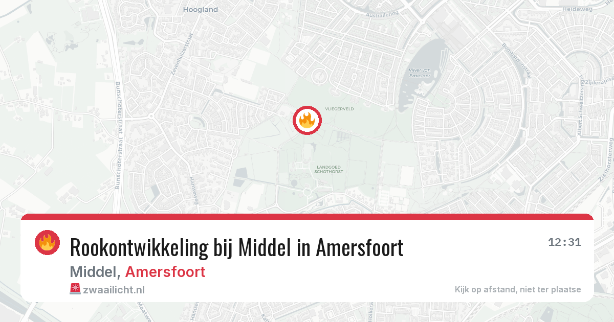 Rookontwikkeling bij Middel in Amersfoort — 14 jun 2026