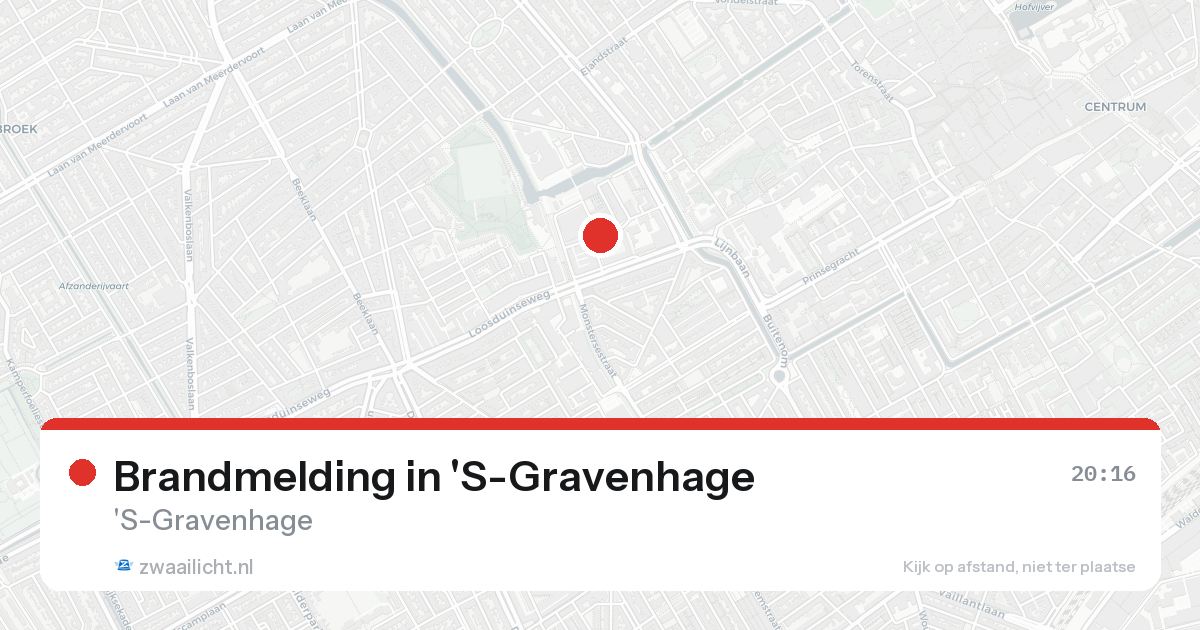 Brandmelding in 'S-Gravenhage — 25 aug 2026