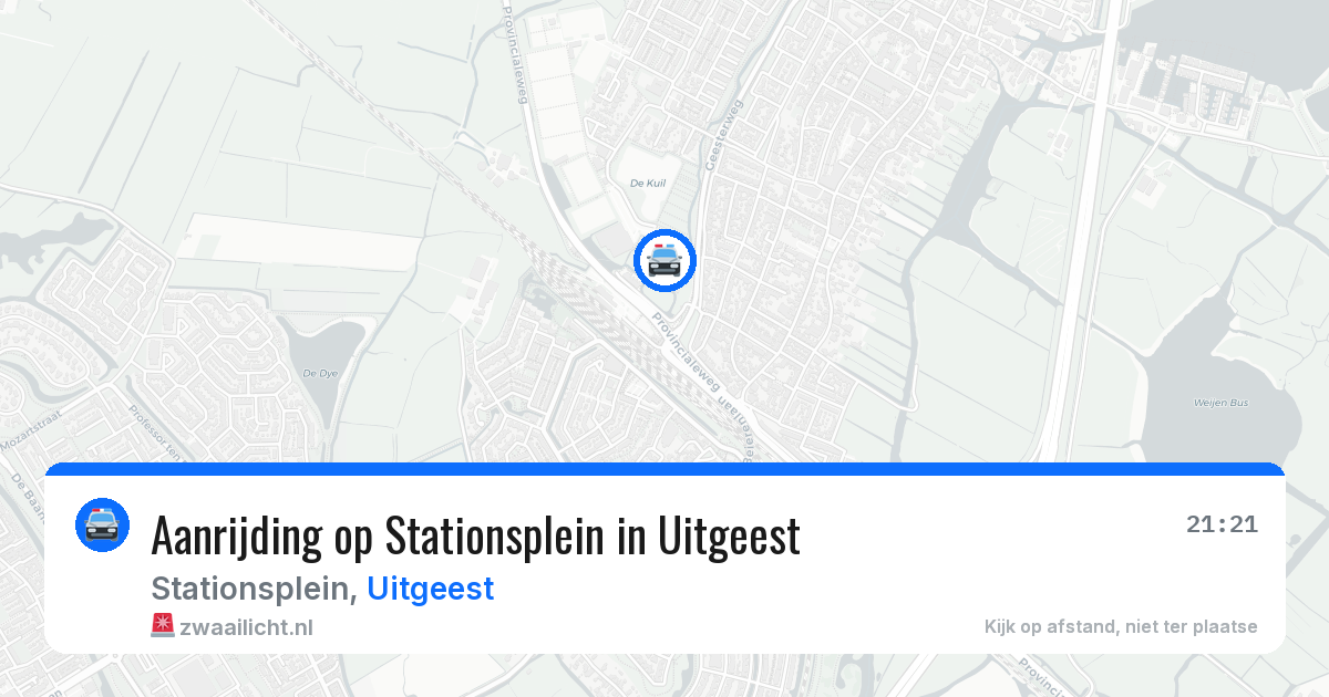 Aanrijding op Stationsplein in Uitgeest — 9 jul 2026