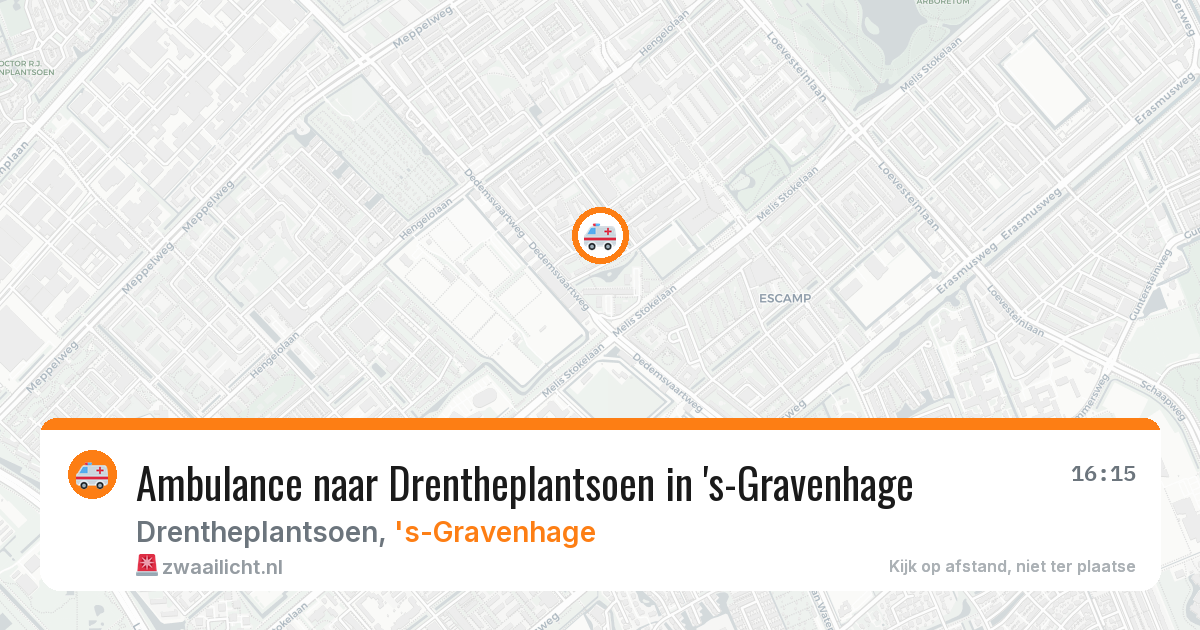 Ambulance naar Drentheplantsoen in 's-Gravenhage — 11 jul 2026