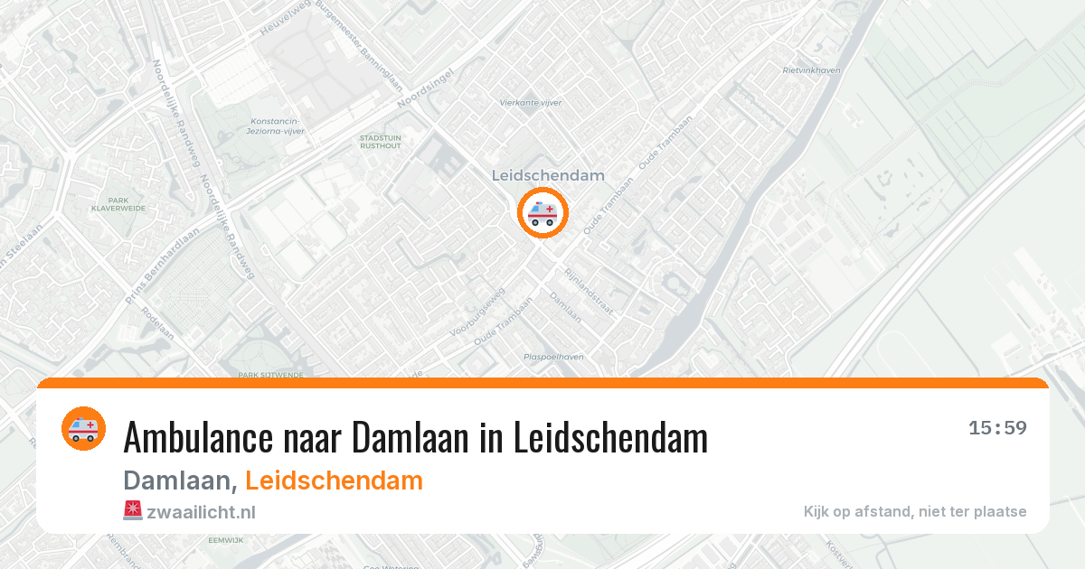 Ambulance naar Damlaan in Leidschendam — 8 jun 2026