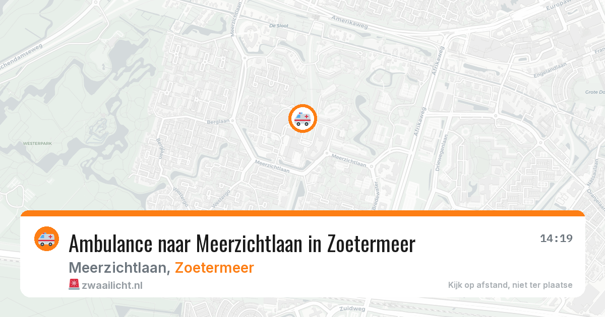 Ambulance naar Meerzichtlaan in Zoetermeer — 4 jun 2026