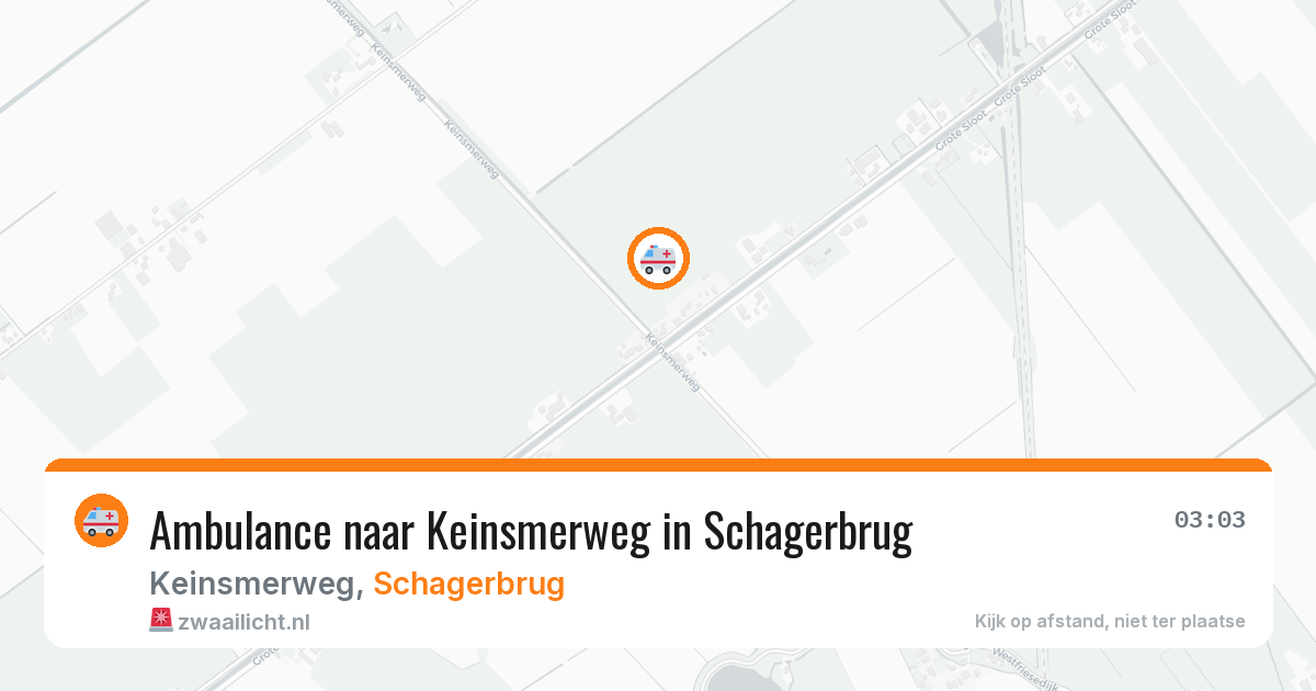 Ambulance naar Keinsmerweg in Schagerbrug — 6 jun 2026