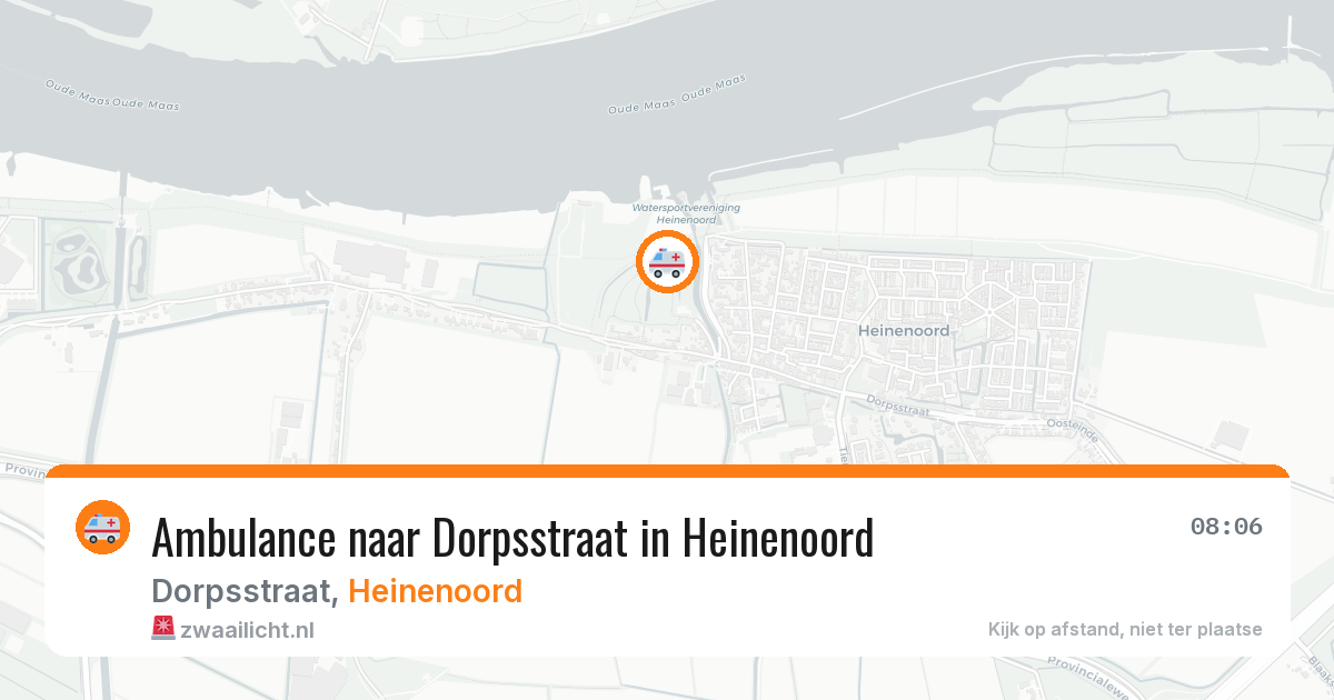 Ambulance naar Dorpsstraat in Heinenoord — 17 mei 2026