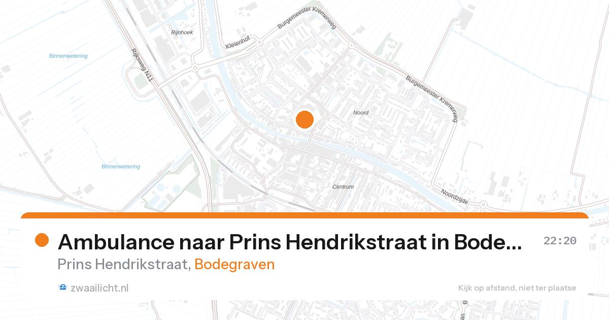 Ambulance naar Prins Hendrikstraat in Bodegraven — 26 apr 2026