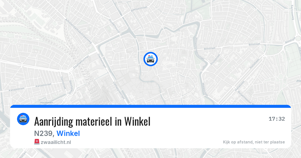 Aanrijding materieel in Winkel — 20 mrt 2026