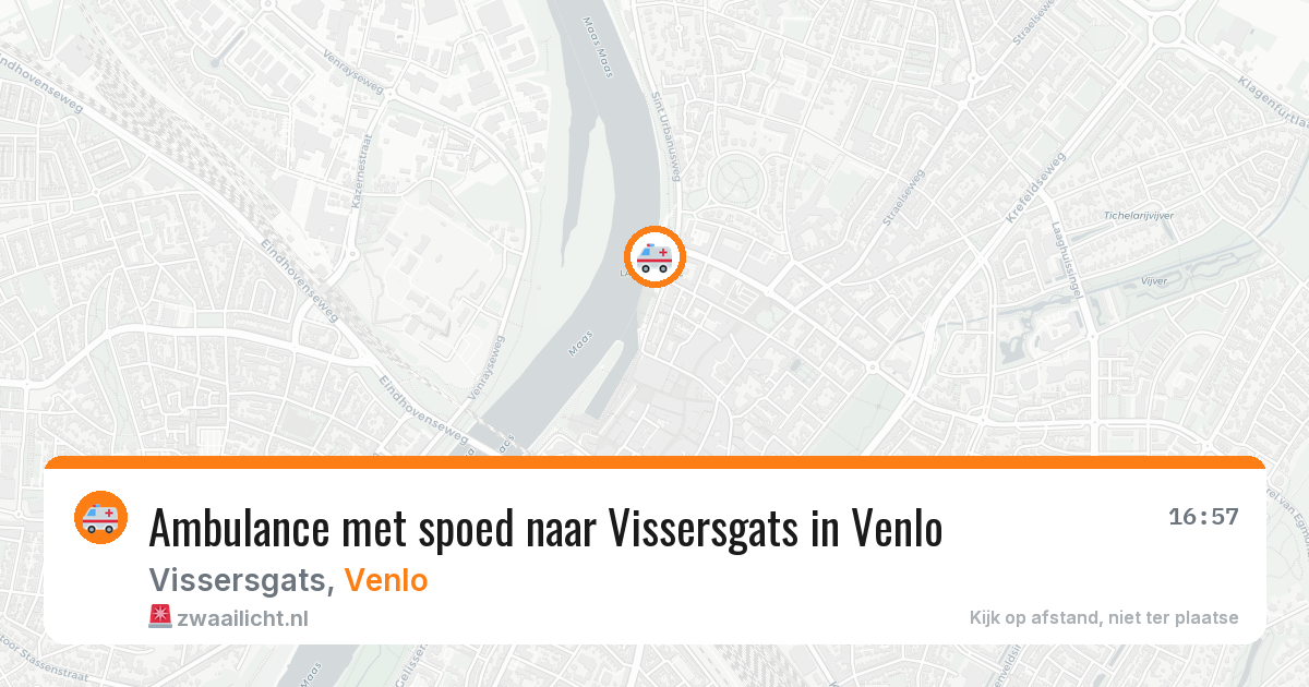 Ambulance met spoed naar Vissersgats in Venlo — 2 jun 2026
