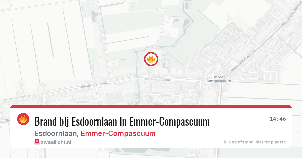 Brand bij Esdoornlaan in Emmer-Compascuum — 10 jun 2026