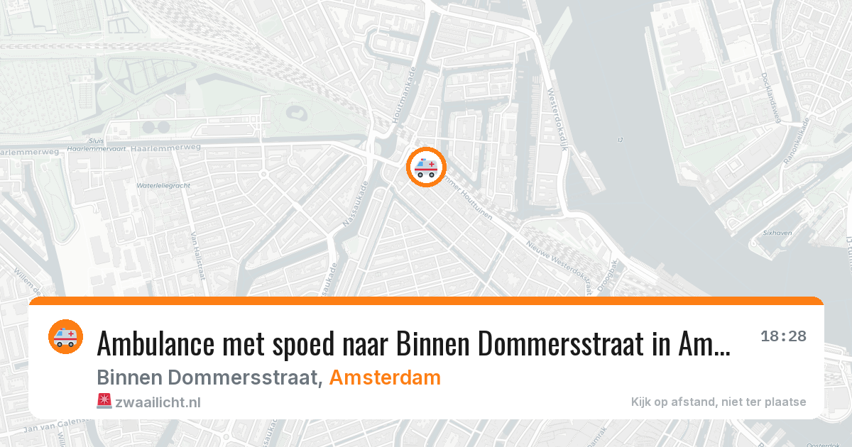 Ambulance met spoed naar Binnen Dommersstraat in Amsterdam — 27 apr 2026