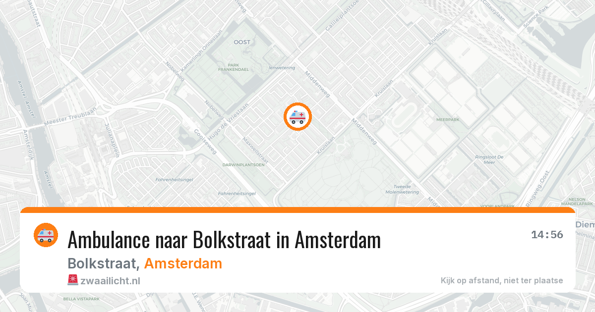Ambulance naar Bolkstraat in Amsterdam — 6 jun 2026
