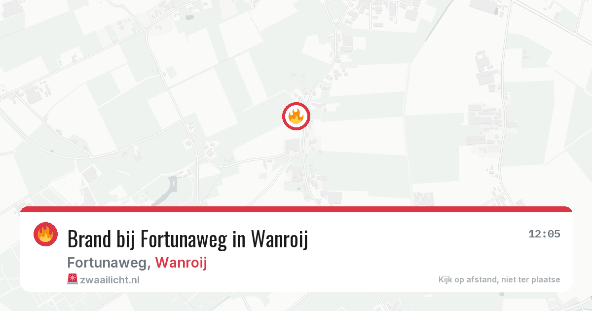 Brand bij Fortunaweg in Wanroij — 30 apr 2026