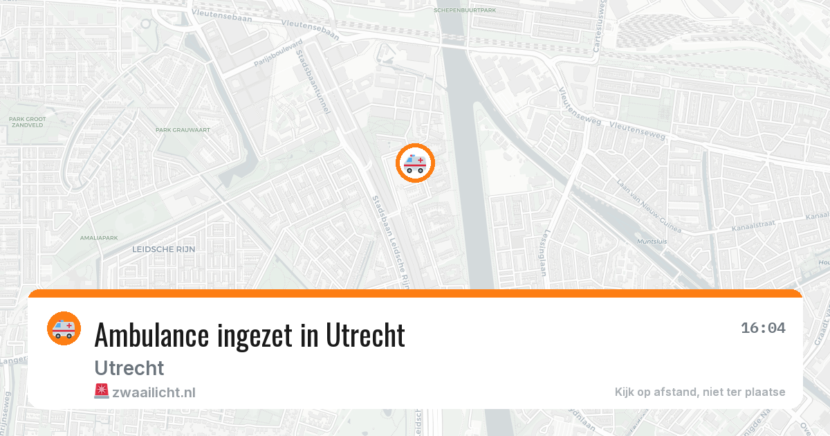 Ambulance ingezet in Utrecht — 10 aug 2026