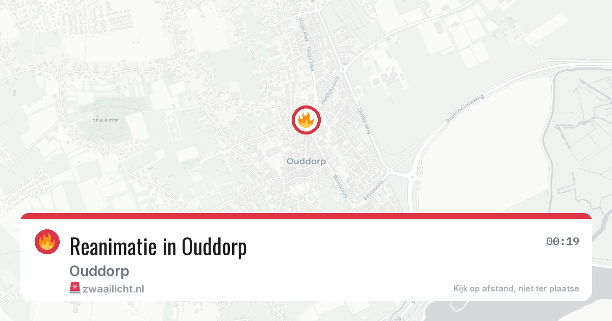 Reanimatie in Ouddorp — 5 aug 2026