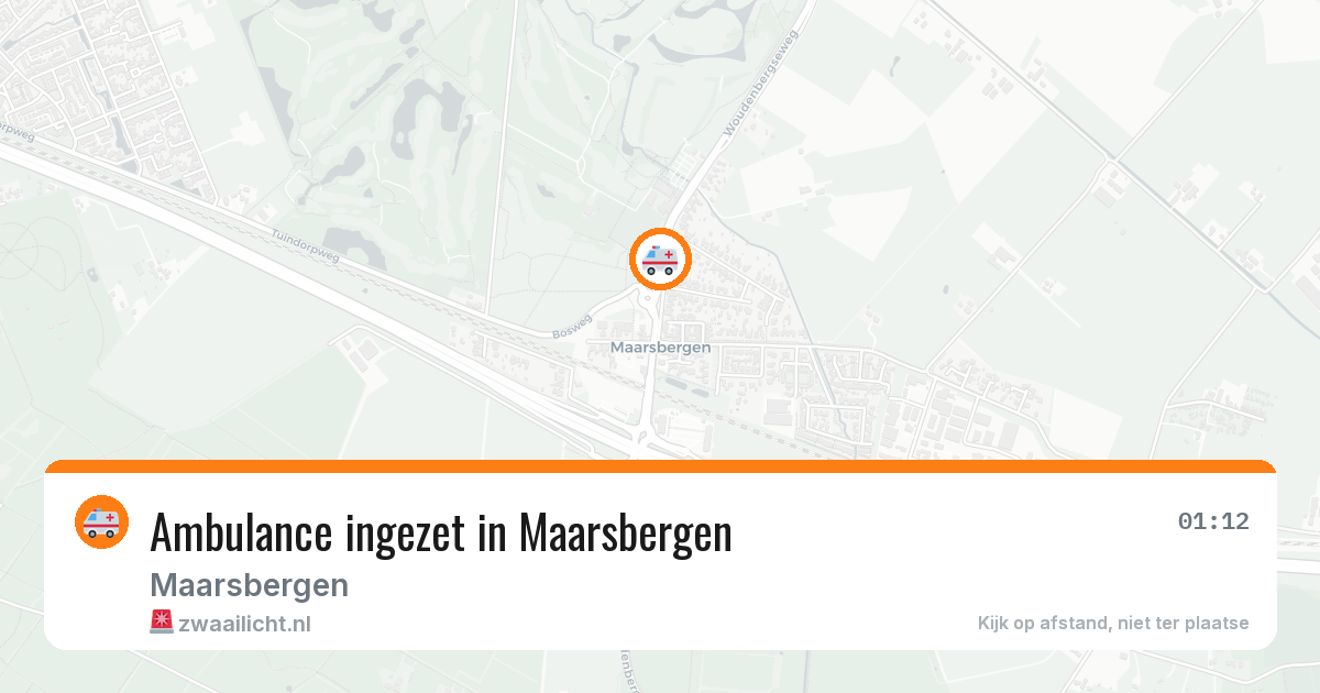 Ambulance ingezet in Maarsbergen — 25 jul 2026